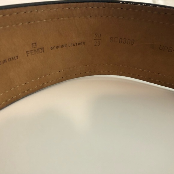 Fendi Black Leather Belt main image 6